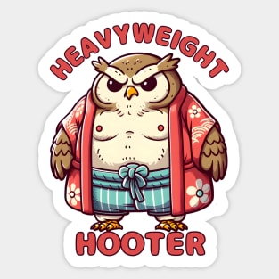 Sumo owl Sticker